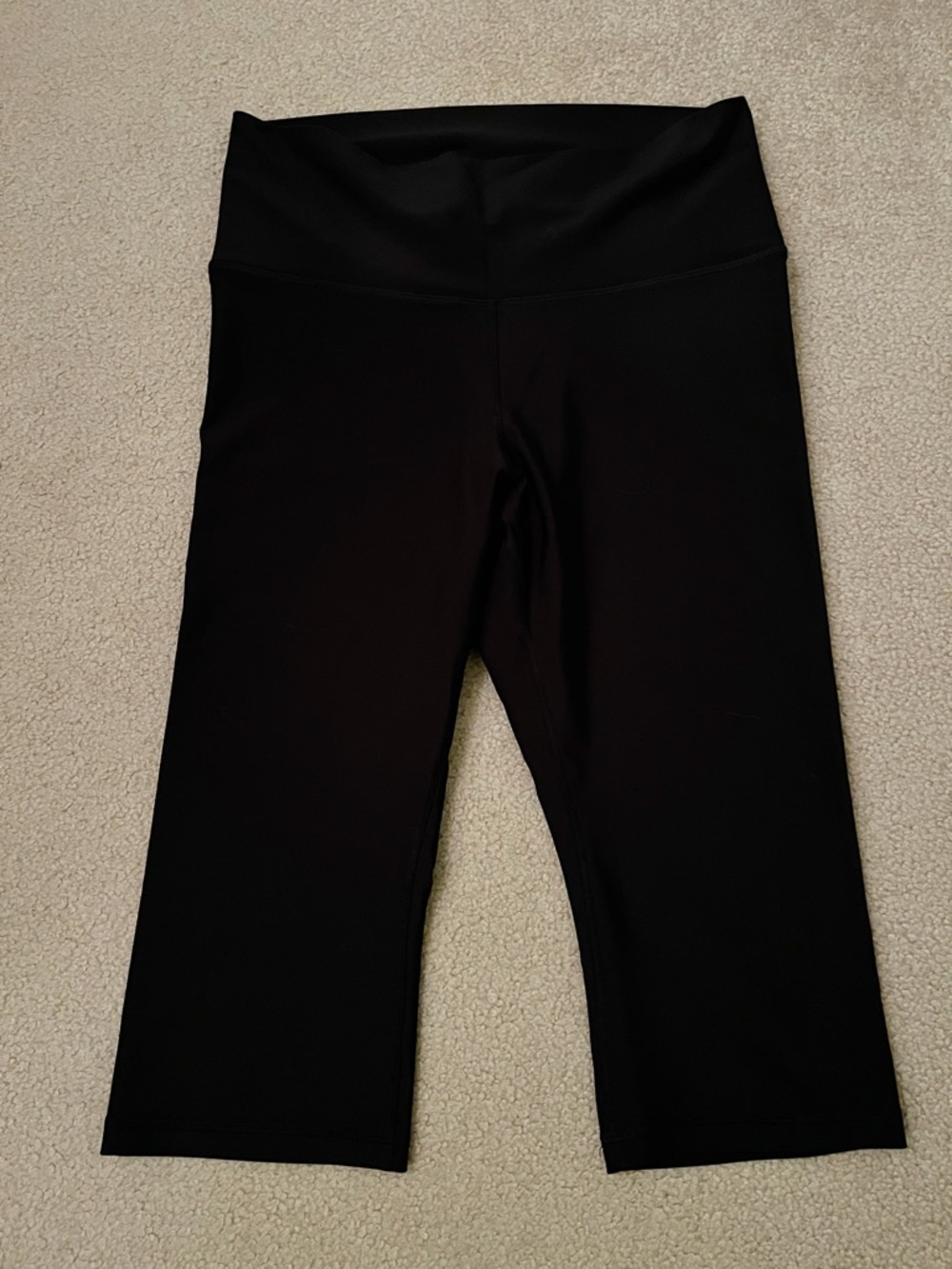 Old Navy Black PowerSoft Crop 15” Inseam Leggings Workout Pants (size Large)